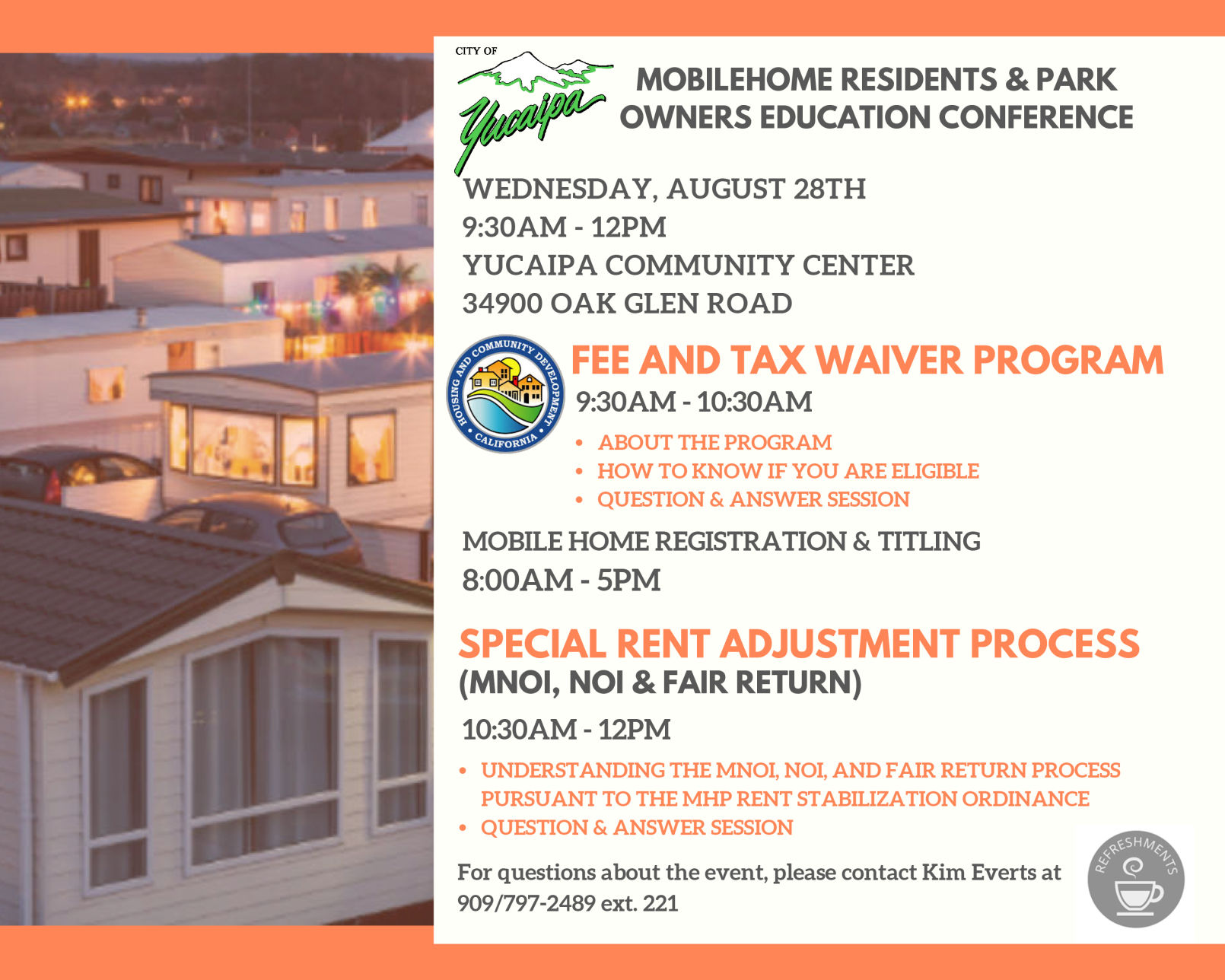 MOBILEHOME RESIDENTS EDUCATION CONFERENCE